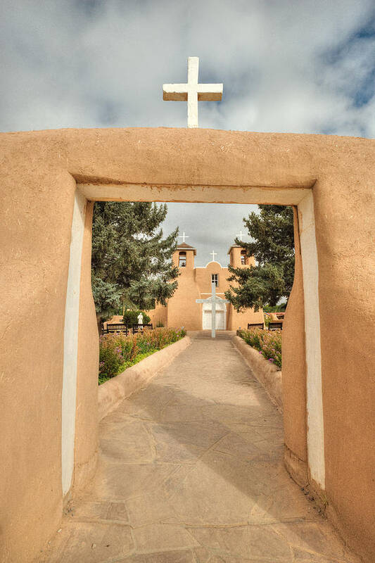 Catholic Art Print featuring the photograph Entrance - San Fransisco de Asis Church by Dusty Demerson