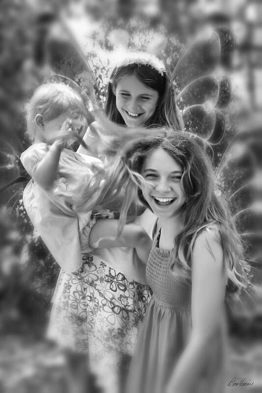 Fairies Art Print featuring the photograph Fairies At Play by Diana Haronis