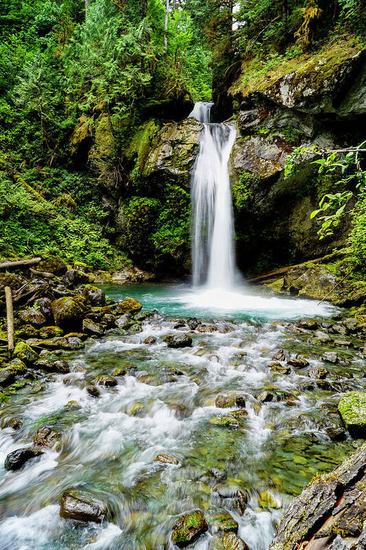 Waterfall Art Print featuring the photograph Falls Creek Hide-a-way by Tim Dussault