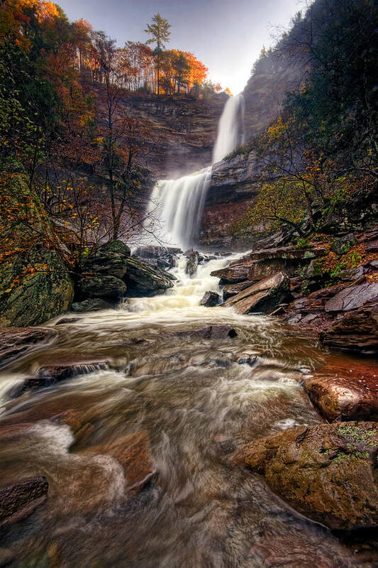 Fall Colors Art Print featuring the photograph Falls Fury by Neil Shapiro