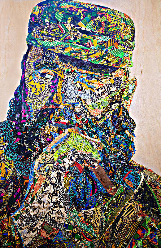 Black Icon Art Print featuring the tapestry - textile Fidel El Comandante Complejo by Apanaki Temitayo M