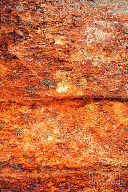 Iron Ore Art Print featuring the photograph Fire Rock by Tim Gainey