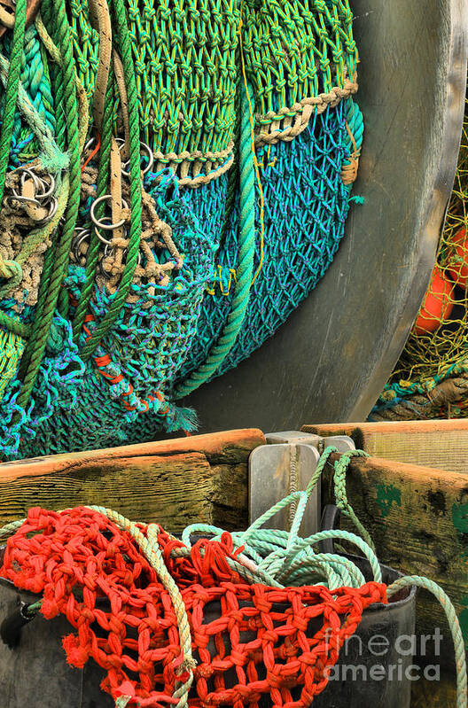 Fishing Nets Art Print featuring the photograph Fishing Net Portrait by Adam Jewell