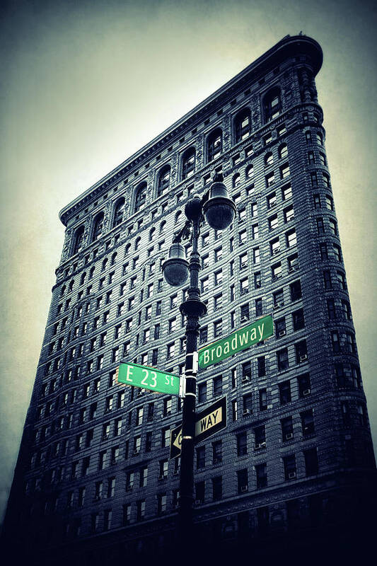 Building Art Print featuring the photograph Flatiron Directions by Jessica Jenney