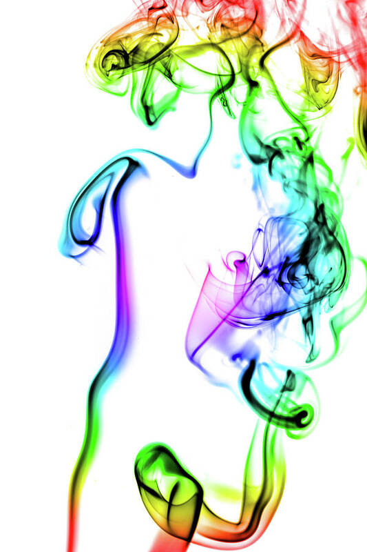 Smoke Art Print featuring the photograph Flowing Smoke by Robert Caddy