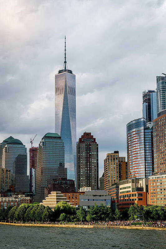 Hudson River Art Print featuring the photograph Freedom Tower - Lower Manhattan 1 by Frank Mari