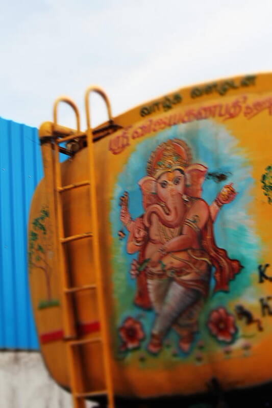 Ganesha Art Print featuring the photograph Ganesha Truck, Satara by Jennifer Mazzucco