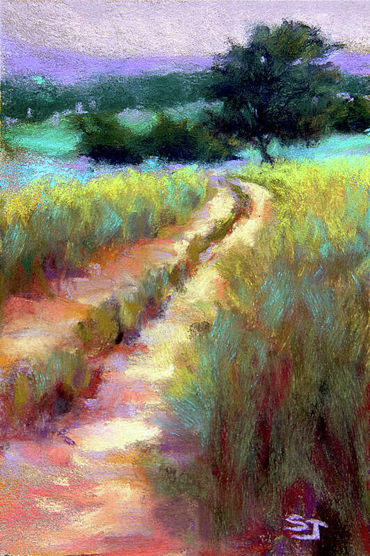 Road Art Print featuring the painting Gentle Journey by Susan Jenkins