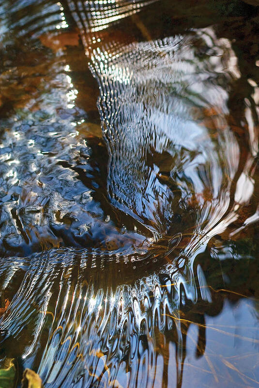 River Art Print featuring the photograph Gentle river swirl by Steve Somerville