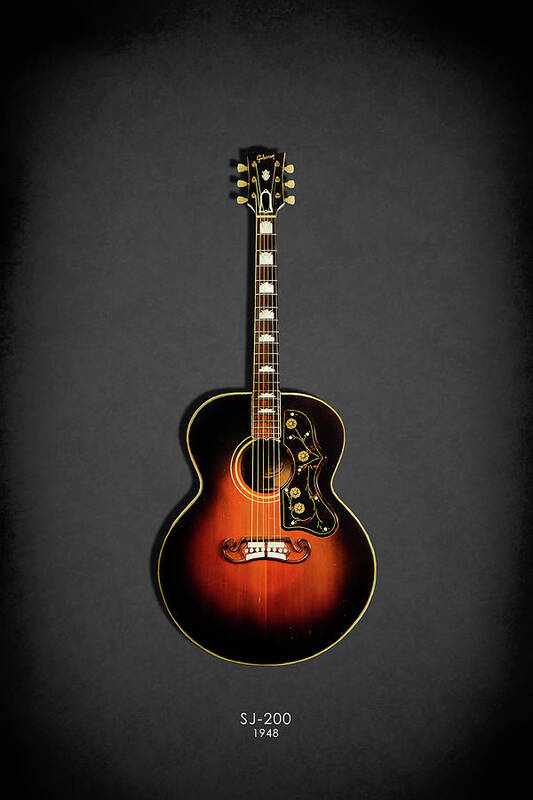 Gibson Sj-200 Art Print featuring the photograph Gibson SJ-200 1948 by Mark Rogan