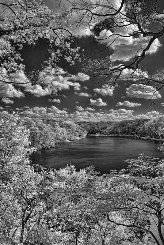 Infrared Art Print featuring the photograph Glacier Lake by Michael McGowan