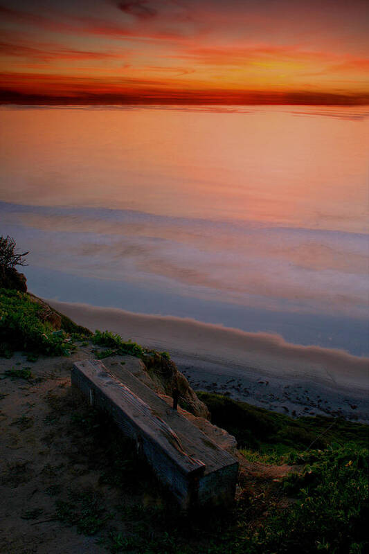 Landscape Art Print featuring the photograph Gliderport Sunset 2 by Scott Cunningham