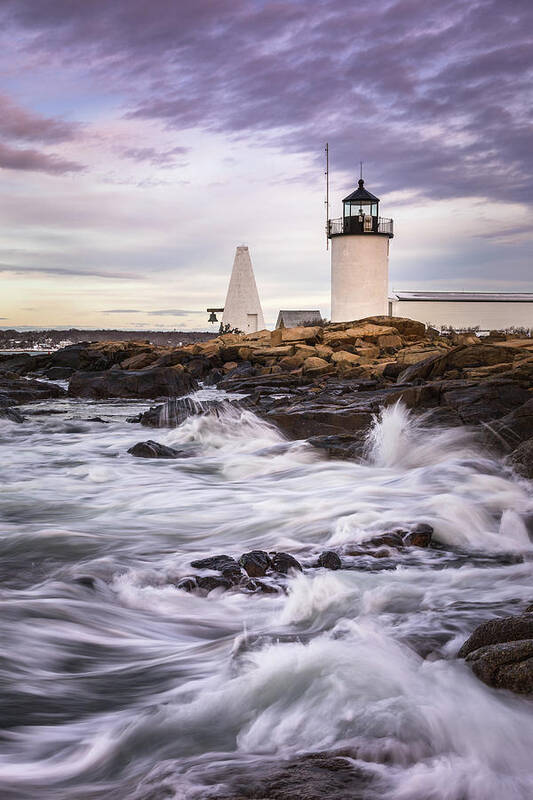 Maine Art Print featuring the photograph Goat Island Lighhouse by Colin Chase