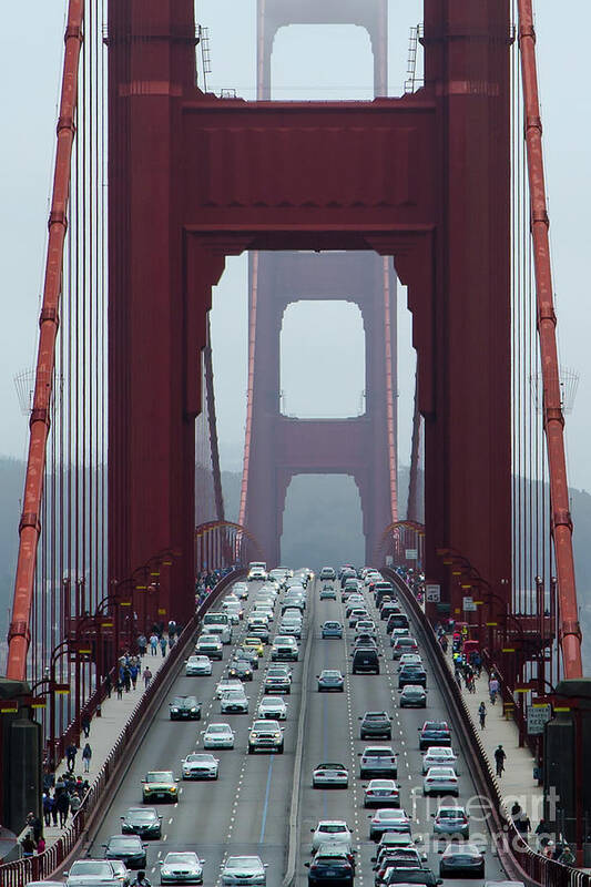 San Francisco Art Print featuring the photograph Golden Gate Bridge, San Francisco by Andy Myatt