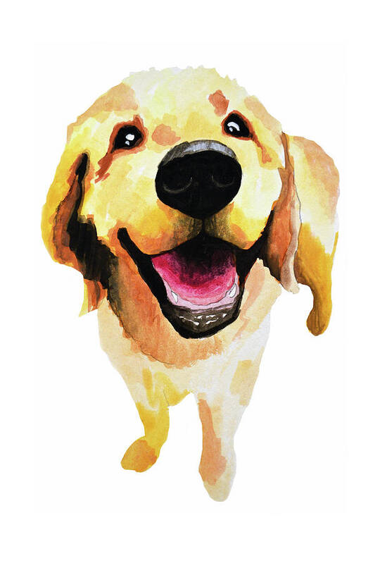 Dog Art Print featuring the painting Good Boy by Amy Giacomelli