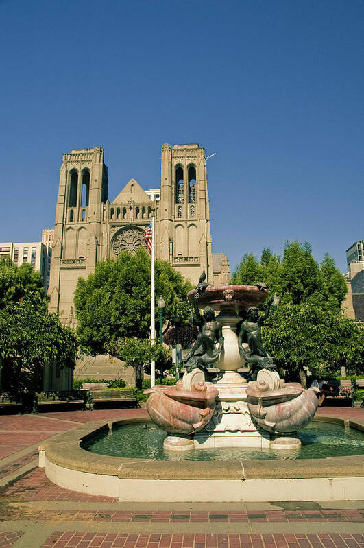 Grace Cathedral Art Print featuring the photograph Grace Cathedral by Tim Mulina