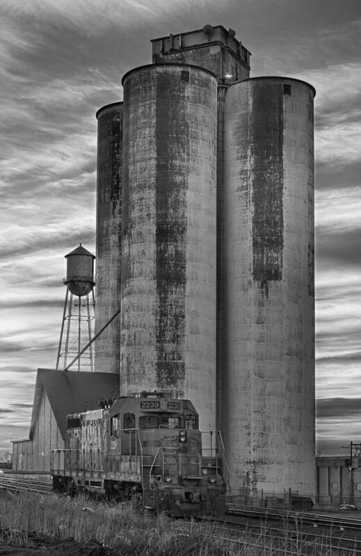 Great Art Print featuring the photograph Great Western Sugar Mill Longmont Colorado BW by James BO Insogna