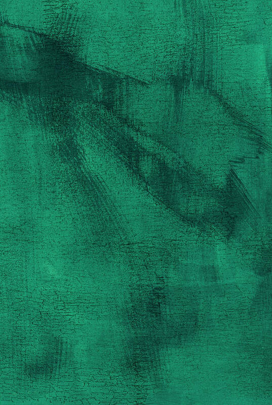 Abstract Art Print featuring the painting Green Field by Cheryl Goodberg