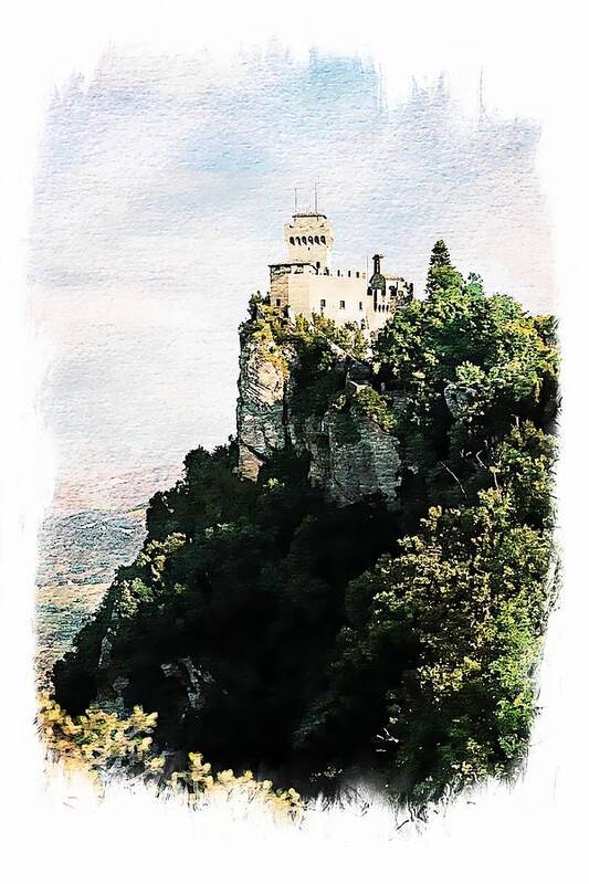 Europe Art Print featuring the photograph Guaita Castle Fortress by Joseph Hendrix