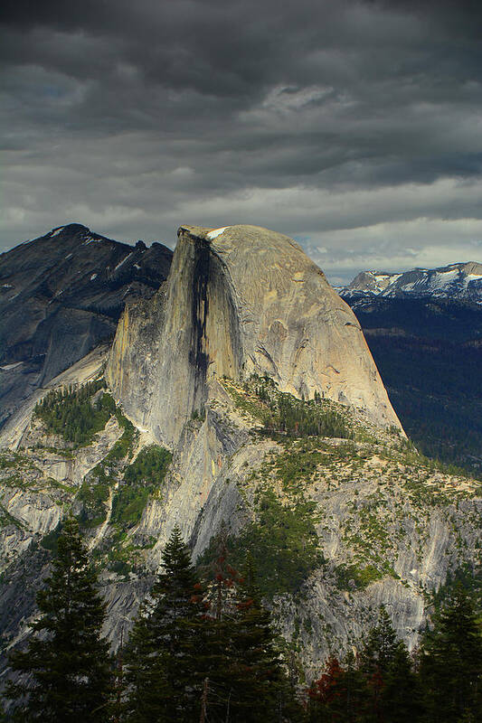 Pohono Trail Art Print featuring the photograph Half Dome from Pohono Trail 2 by Raymond Salani III