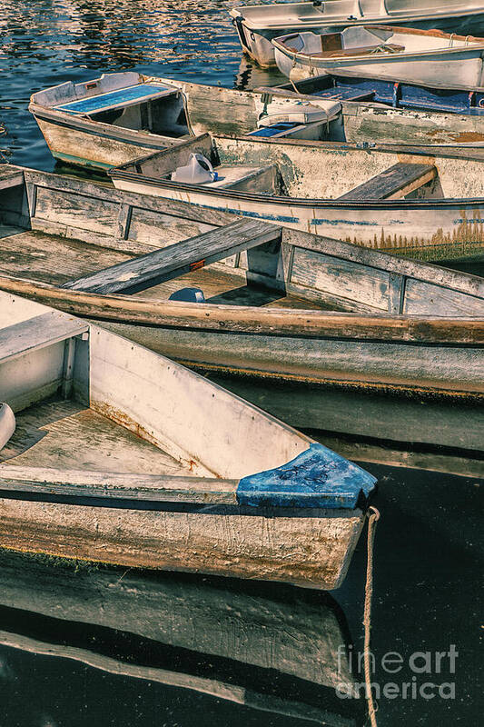 Boats Art Print featuring the photograph Harbor Boats by Timothy Johnson