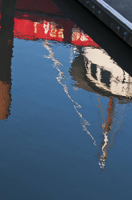 Dock Art Print featuring the photograph Harbor Reflections by Robert Potts