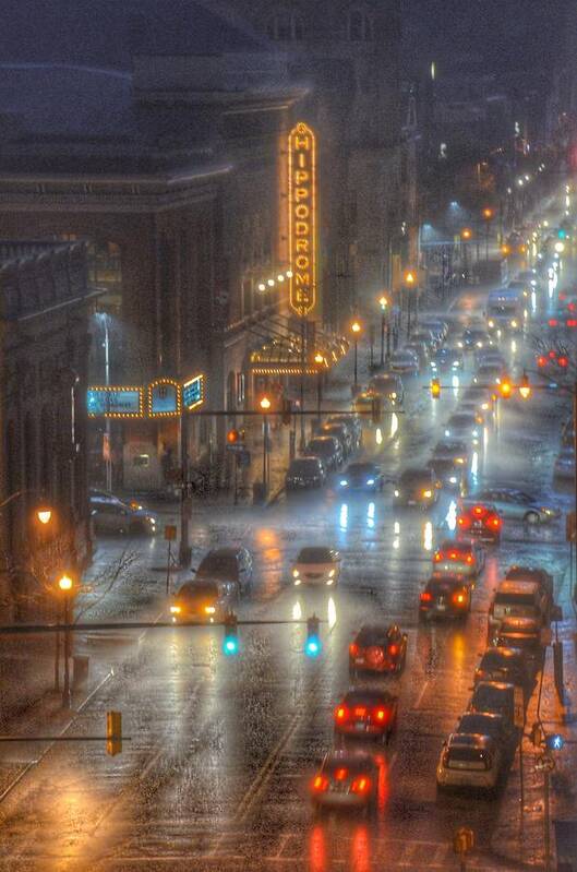 Hippodrome Theatre Art Print featuring the photograph Hippodrome Theatre - Baltimore by Marianna Mills