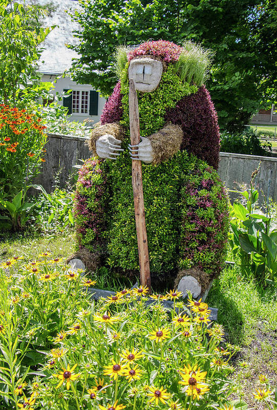 Horticulture Art Print featuring the photograph Huron Wendat Topiary Spirit Bear by Venetia Featherstone-Witty