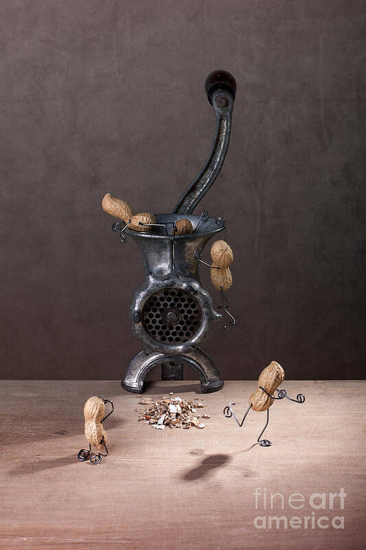 Peanut Art Print featuring the photograph In the Meat Grinder 01 by Nailia Schwarz