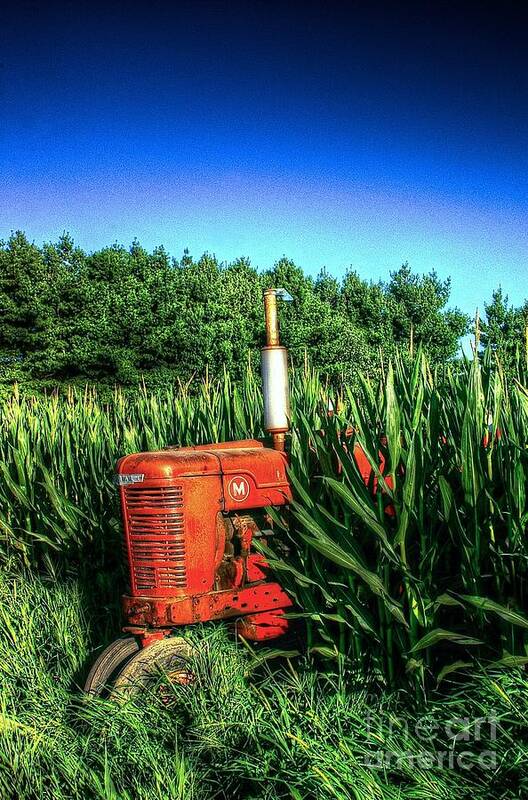 Tractor Art Print featuring the photograph In the Midst by Randy Pollard