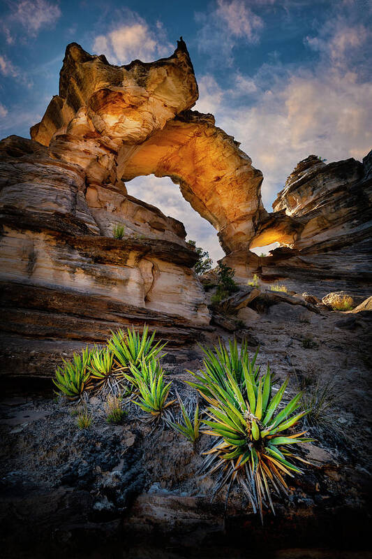 Kanab Art Print featuring the photograph Inch Worm Arch by Michael Ash