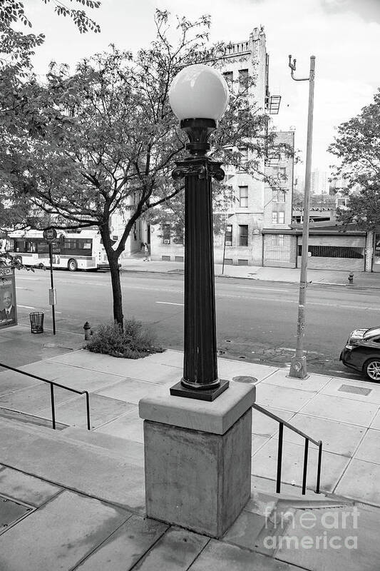 215th Street Art Print featuring the photograph Inwood Lamppost by Cole Thompson