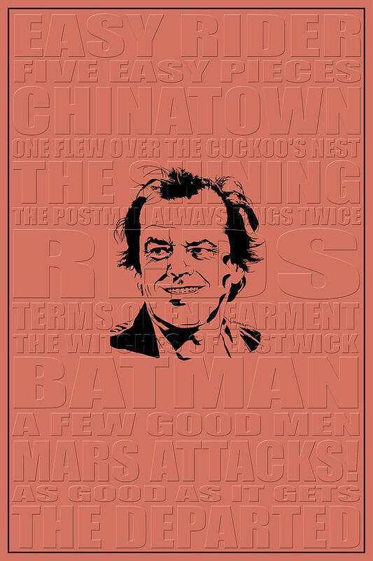 Jack Nicholson Art Print featuring the photograph Jack Nicholson by Andrew Fare