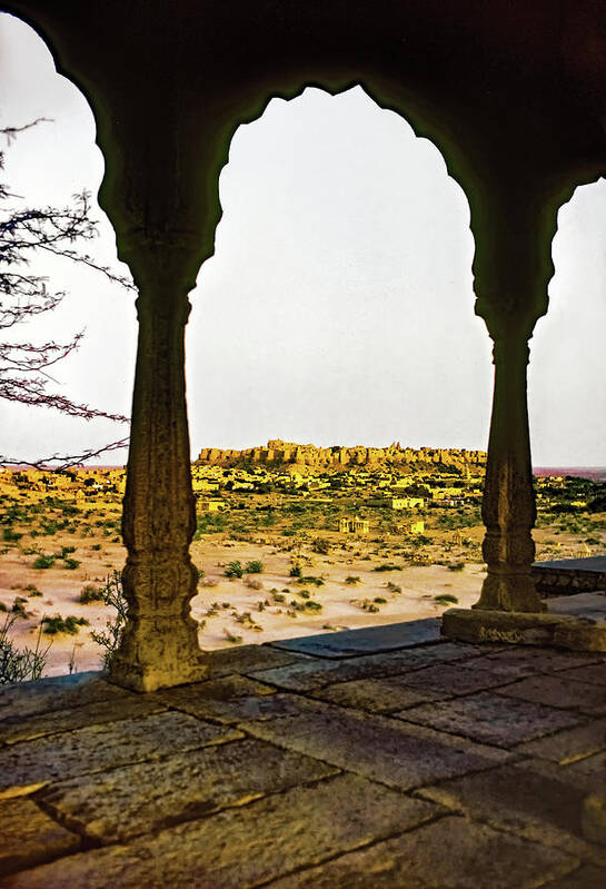 India Art Print featuring the photograph Jaisalmer Chhatri 4 by Steve Harrington