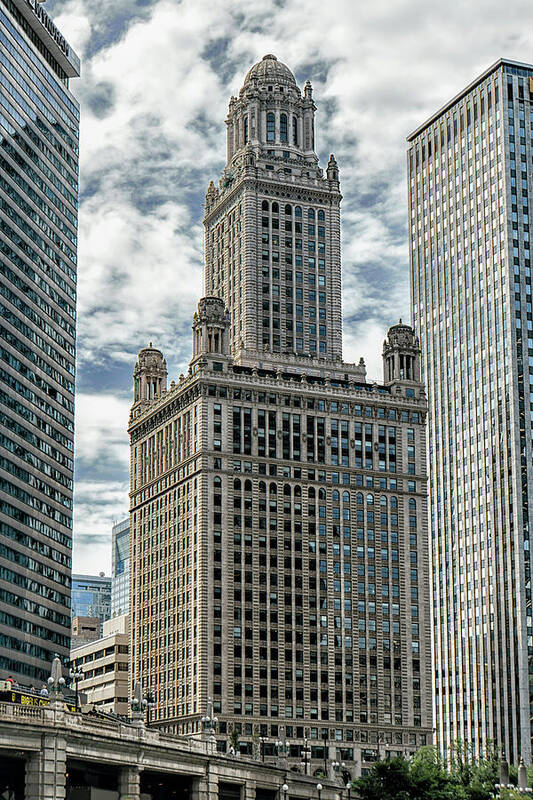 Illinois Art Print featuring the photograph Jewelers Building Chicago by Alan Toepfer