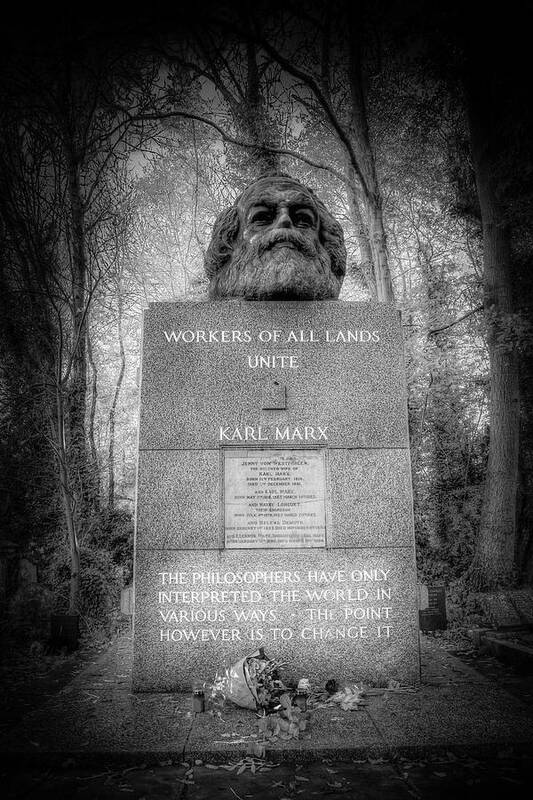 Karl Marx Art Print featuring the photograph Karl Marx Memorial London by David Pyatt