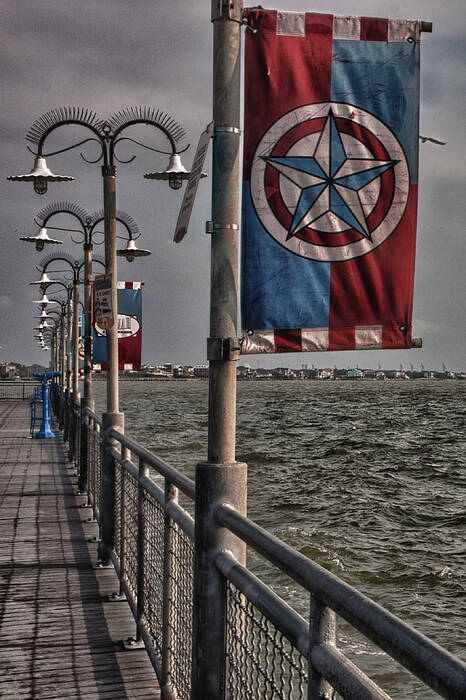 Kemah Art Print featuring the photograph Kemah Boardwalk by James Woody