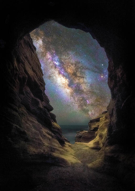 Milky Way Art Print featuring the photograph Keyhole by Micah Roemmling