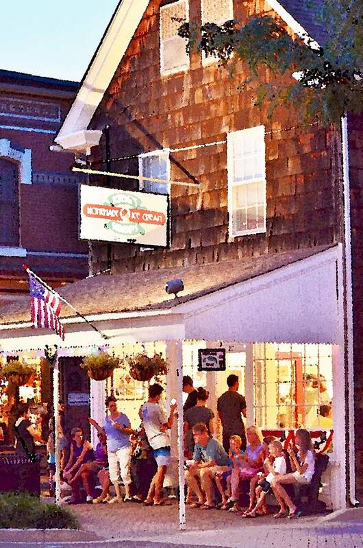 Ice Cream Art Print featuring the photograph King's Ice Cream Lewes Delaware by Kim Bemis