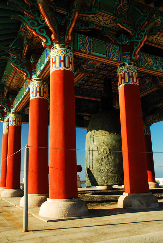 San Pedro Peace Bell Art Print featuring the photograph Korean Peace Bell San Pedro by James Kirkikis