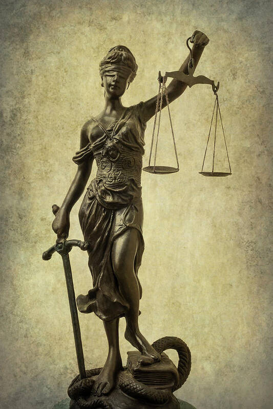 Lady Art Print featuring the photograph Lady Justice by Garry Gay