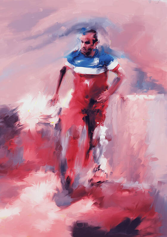 Football Art Print featuring the painting Landon Donovan 545 2 by Mawra Tahreem