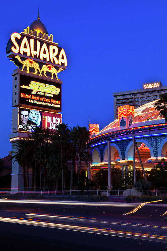 Las Vegas Art Print featuring the photograph Last Call For The Sahara by James Marvin Phelps