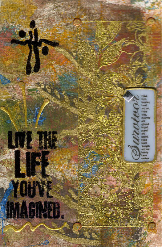 Understanding Art Print featuring the mixed media Life As You Imagined It by Angela L Walker