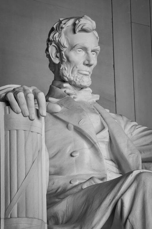 Abraham Lincoln Art Print featuring the photograph Lincoln Memorial 2 by Frank Mari