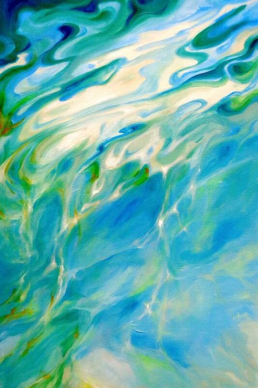 Water Art Print featuring the painting Liquid Assets by Dina Dargo