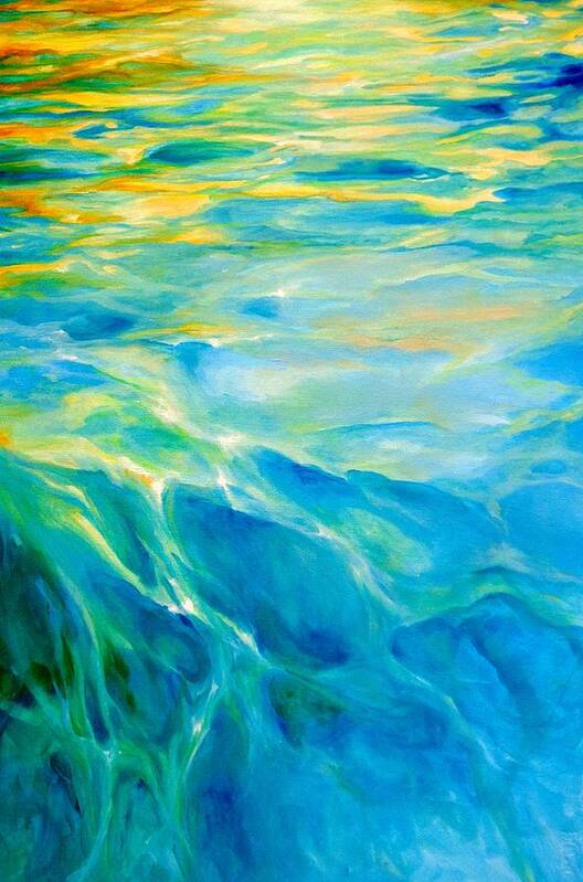 Water Art Print featuring the painting Liquid Gold by Dina Dargo