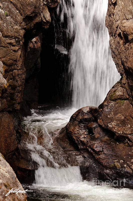 Colorado Waterfall Art Print featuring the photograph Listen to the Roar by Bon and Jim Fillpot