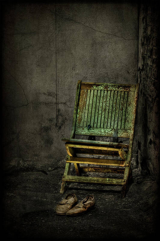 Chair Art Print featuring the photograph Long Is the Time. Hard Is the Road. by Evelina Kremsdorf