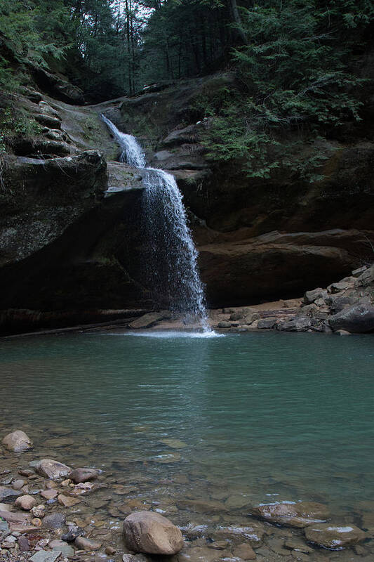 Lower Falls Art Print featuring the photograph Lower Falls of Old Man's Cave by Joe Kopp